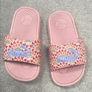 Girls Puma Pink Sporty Slide Sandals Size Toddler Size 12C